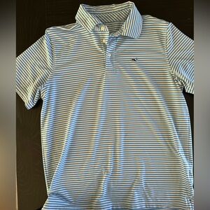 Vineyard Vines Boys Blue Striped Polo Shirt